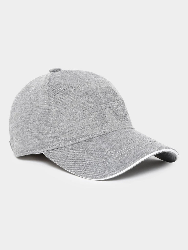 Mid Grey Melange Jockey Solid Cap For Men