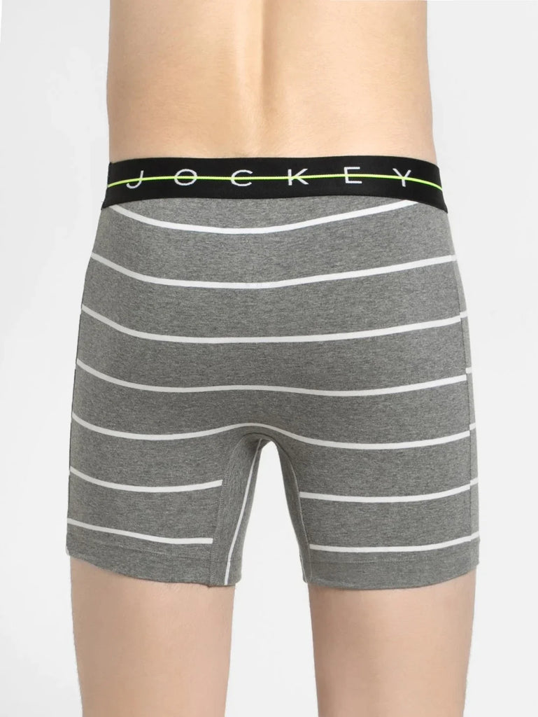 Mid Grey with Black Des09 Jockey Boxer Brief Underwear