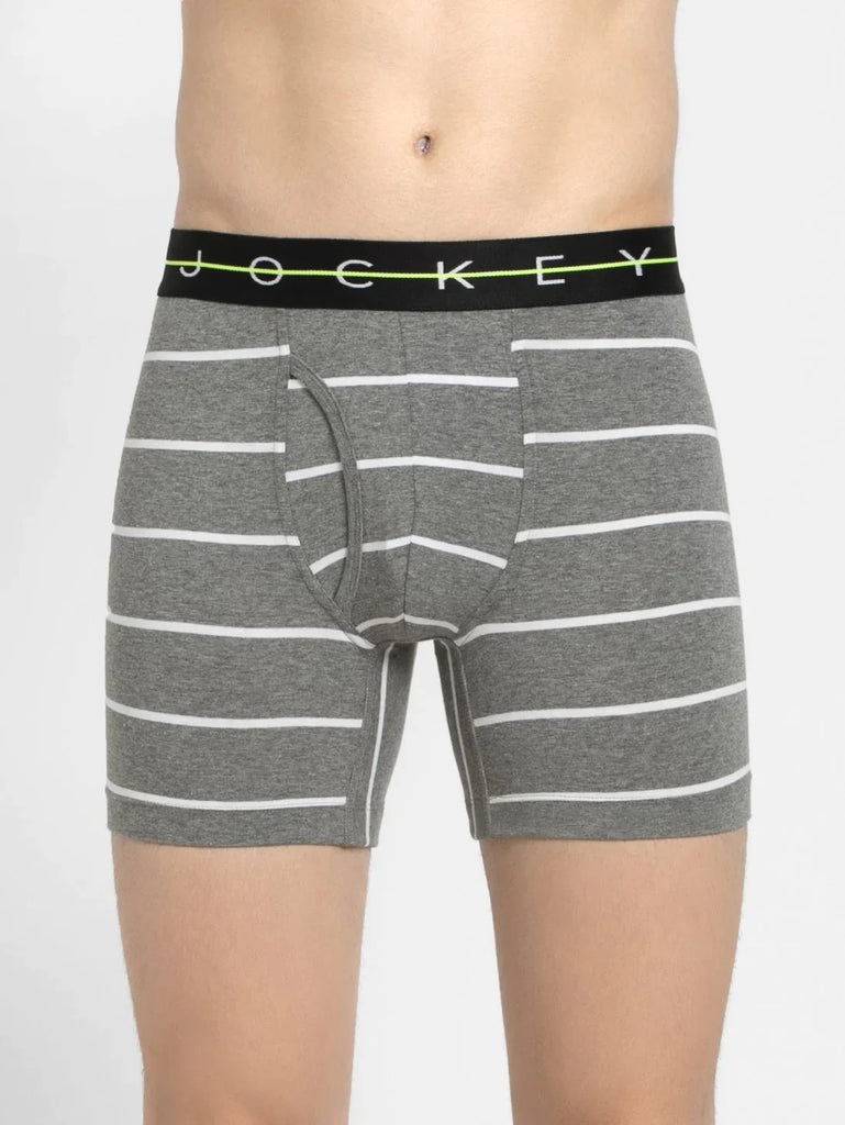 Mid Grey with Black Des Jockey Boxer Brief Underwear