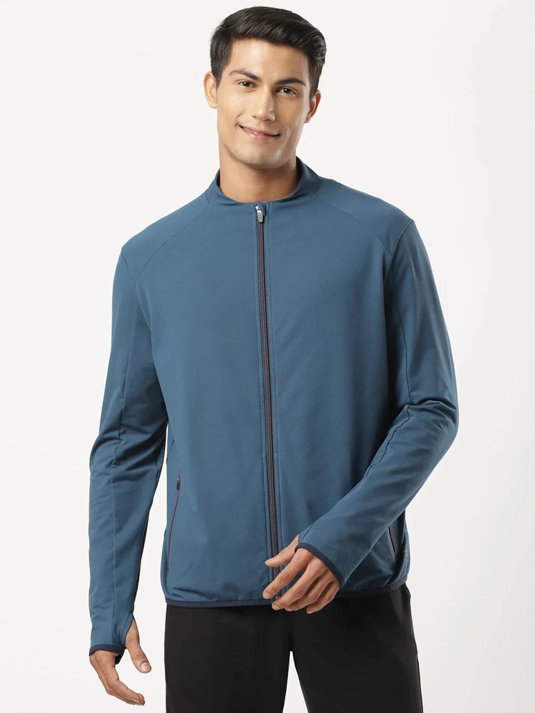 Moon Light Ocean JOCKEY Men's Soft Touch Microfiber Elastane Stretch Thumbhole Jacket