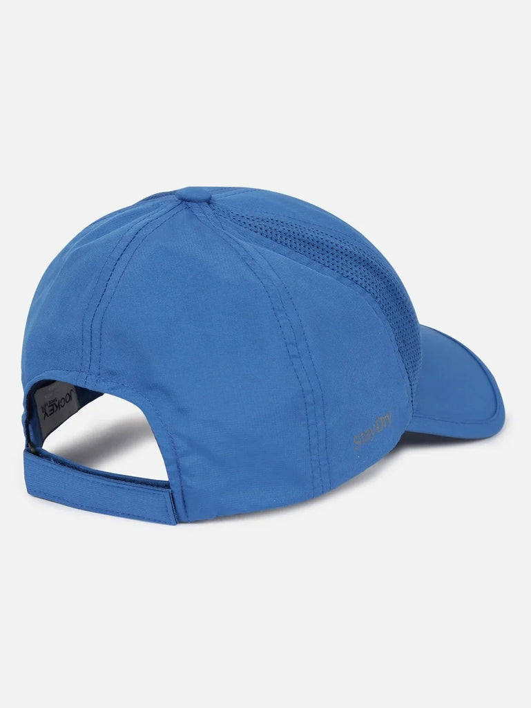 Move Blue Polyester Solid Cap with Adjustable Back Closure