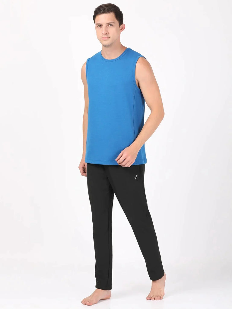 Move Blue JOCKEY Men's Round Neck Half Sleeve T-Shirt