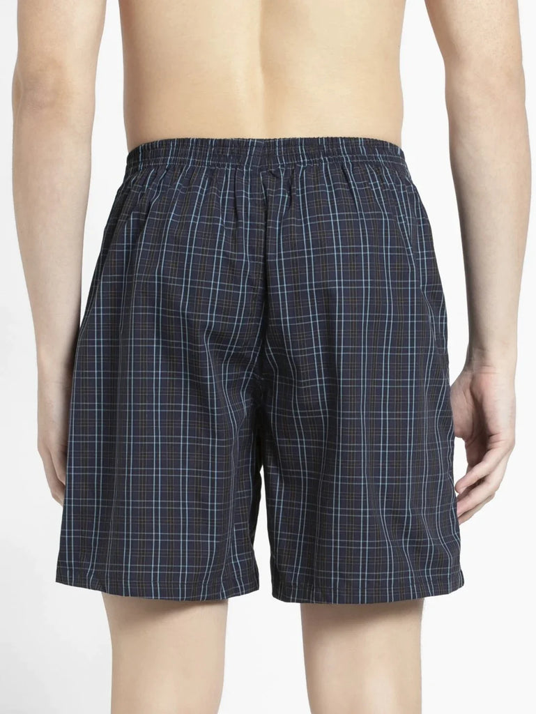 Multi Colour Men's Cotton Woven Checkered Boxer Shorts