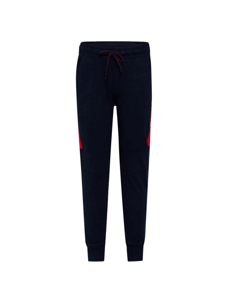 Navy & Team Red Jockey Boy's Super Combed Cotton Rich Graphic Printed Joggers 