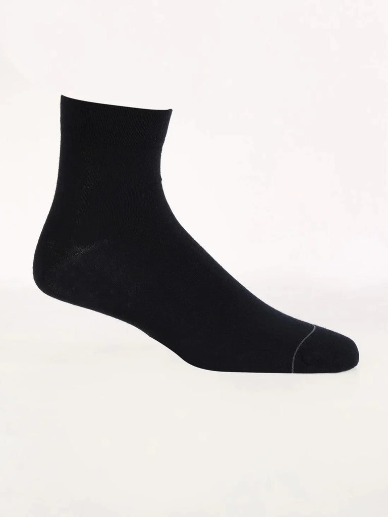 Navy Jockey Men's Modal Cotton Stretch Ankle Length Socks with Stay Fresh Treatment