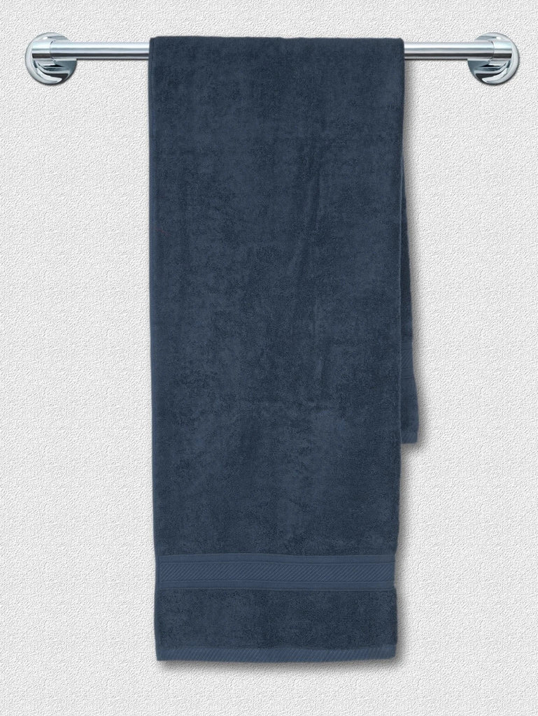 Cotton Terry Ultrasoft and Durable Solid Bath Towel Navy