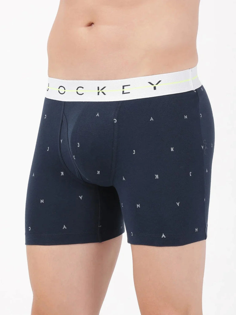 Navy 3 Jockey Boxer Brief Underwear