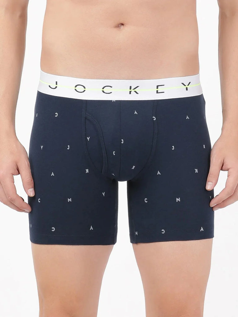 Navy 3 Jockey Boxer Brief Underwear