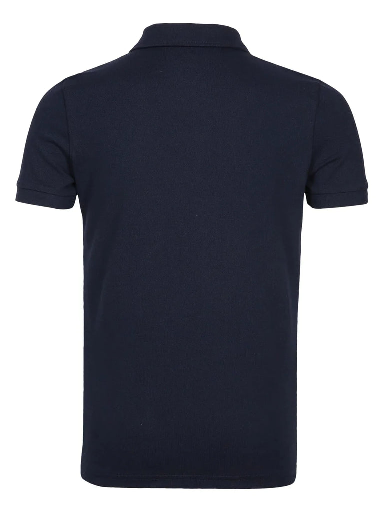 Navy JOCKEY Boy's Graphic Printed Half Sleeve Polo T-Shirt
