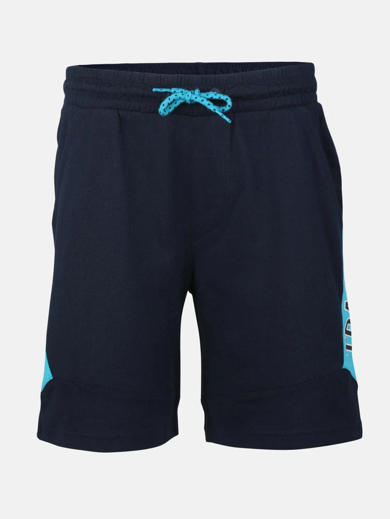 Navy Jockey Boy's Printed Shorts with Side Pockets 