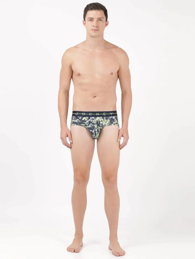 Navy 2 Jockey Printed Brief Underwear