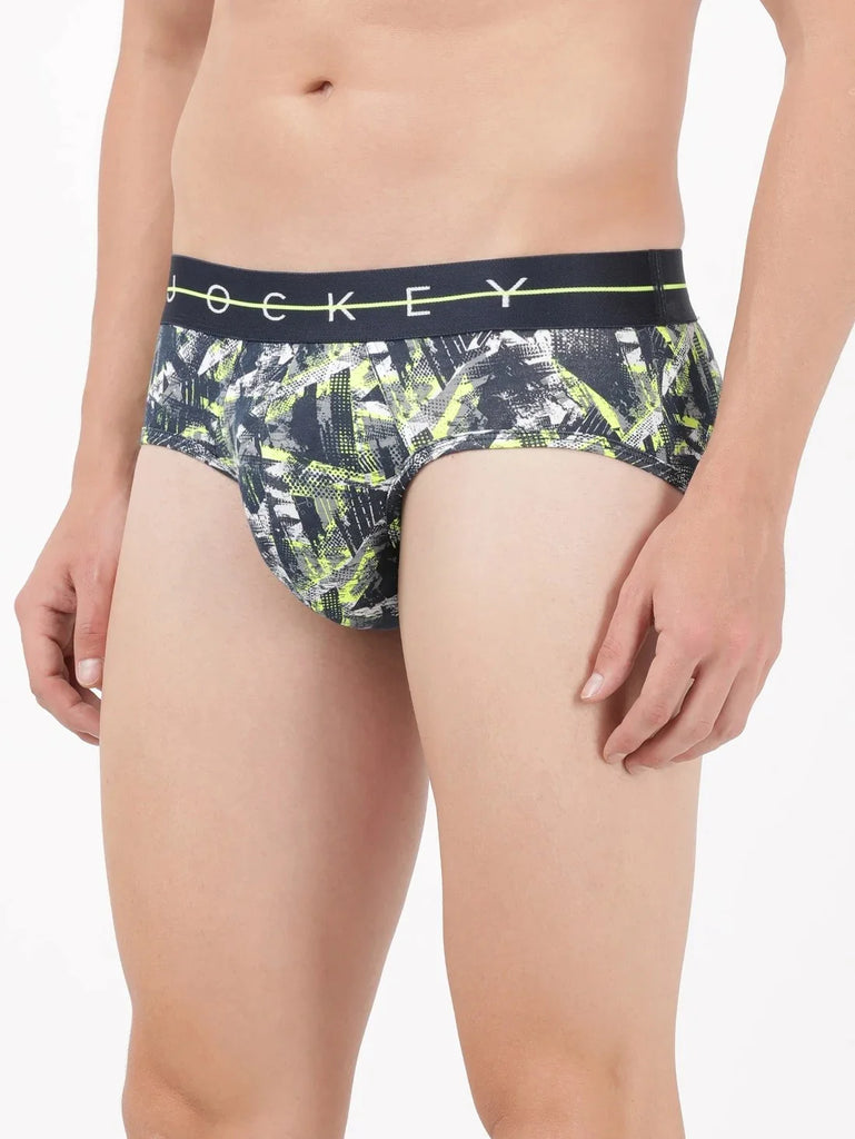 Navy 2 Jockey Printed Brief Underwear