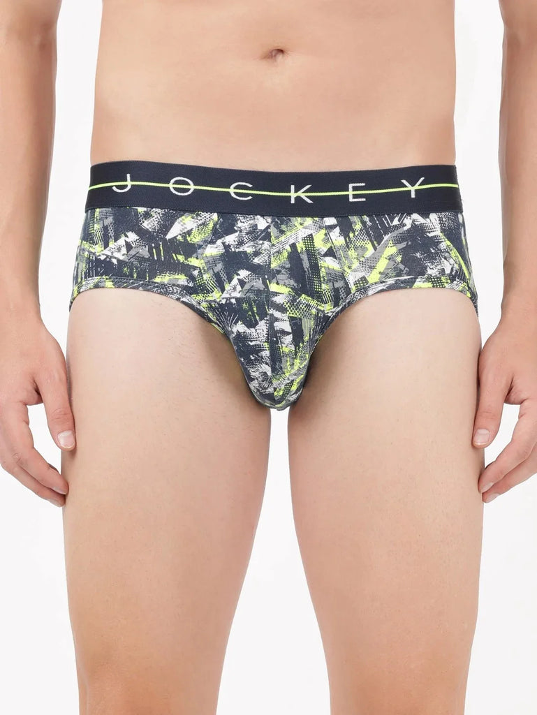 Navy 2 Jockey Printed Brief Underwear