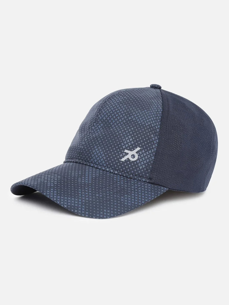 Navy Jockey Polyester Printed Cap with Adjustable Back Closure