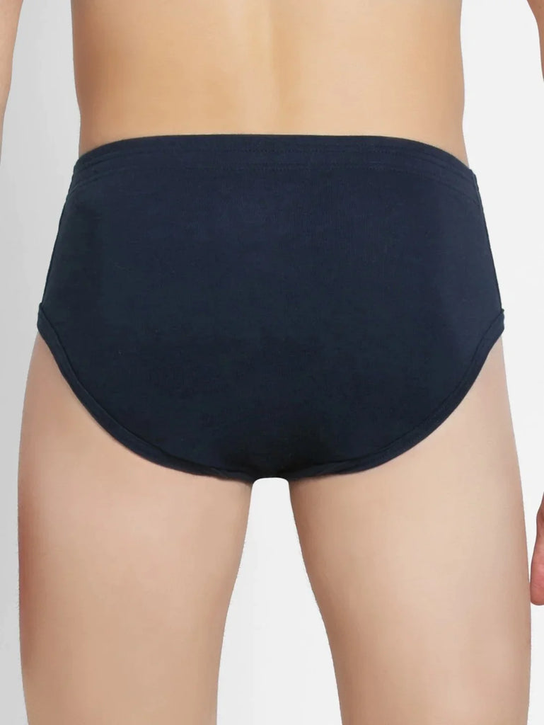 Navy Jockey Solid Brief Underwear Men