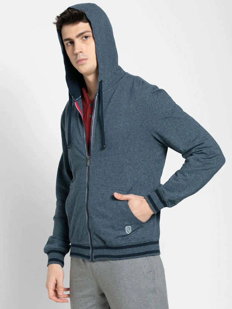 Navy Grindle JOCKEY Men's Super Combed Cotton French Terry Hoodie