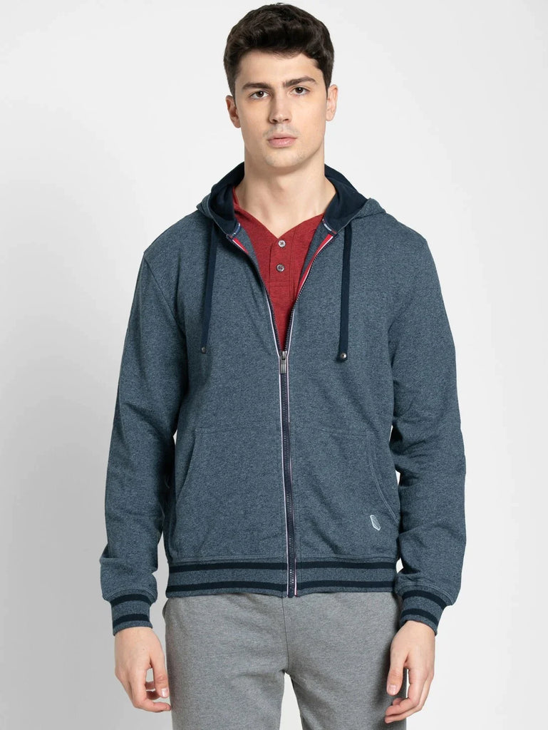 Navy Grindle JOCKEY Men's Super Combed Cotton French Terry Hoodie