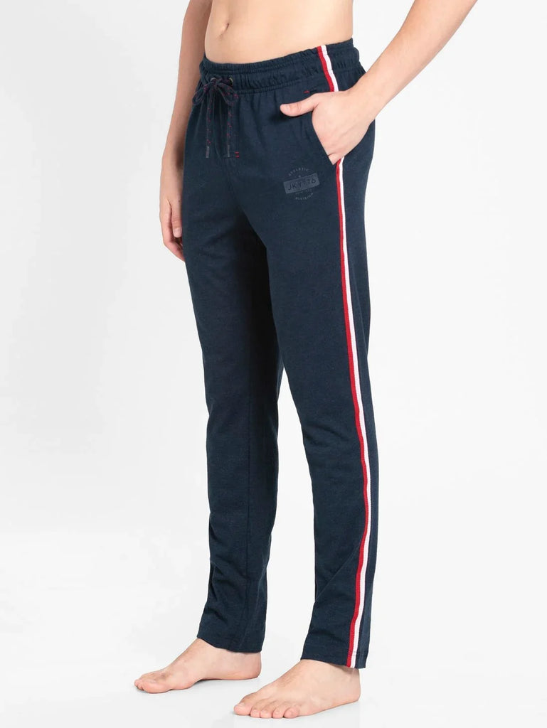 Navy Melange Slim Fit JOCKEY Men's Trackpants