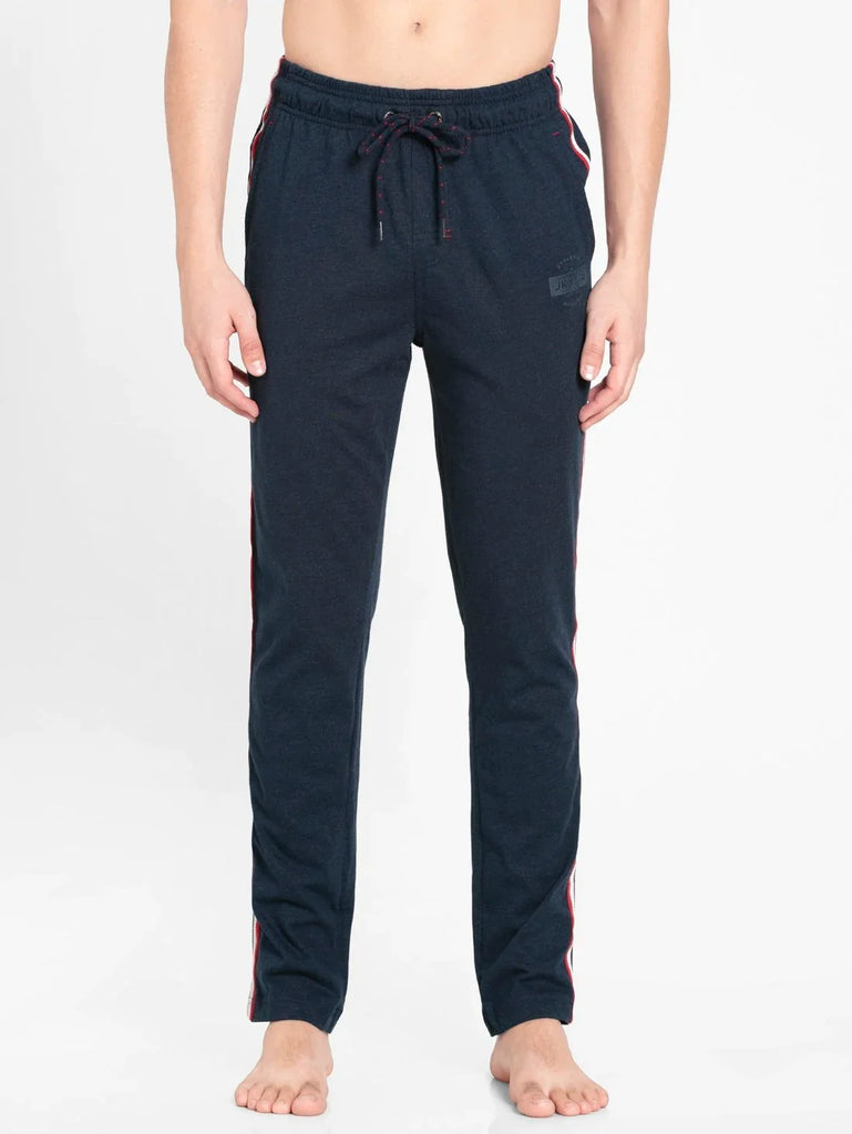 Navy Melange Slim Fit JOCKEY Men's Trackpants