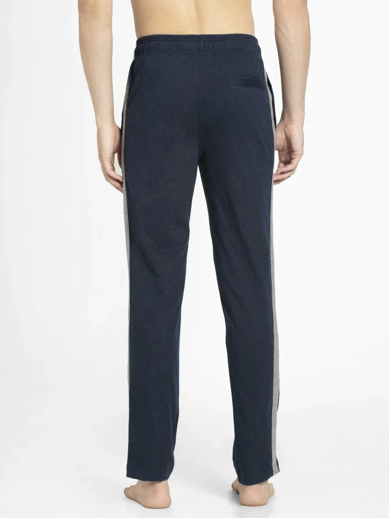 Navy Melange Straight Fit JOCKEY Men's Trackpants.