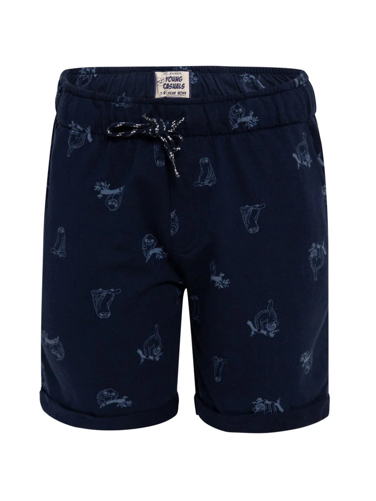 Navy JOCKEY Boy's Printed Shorts