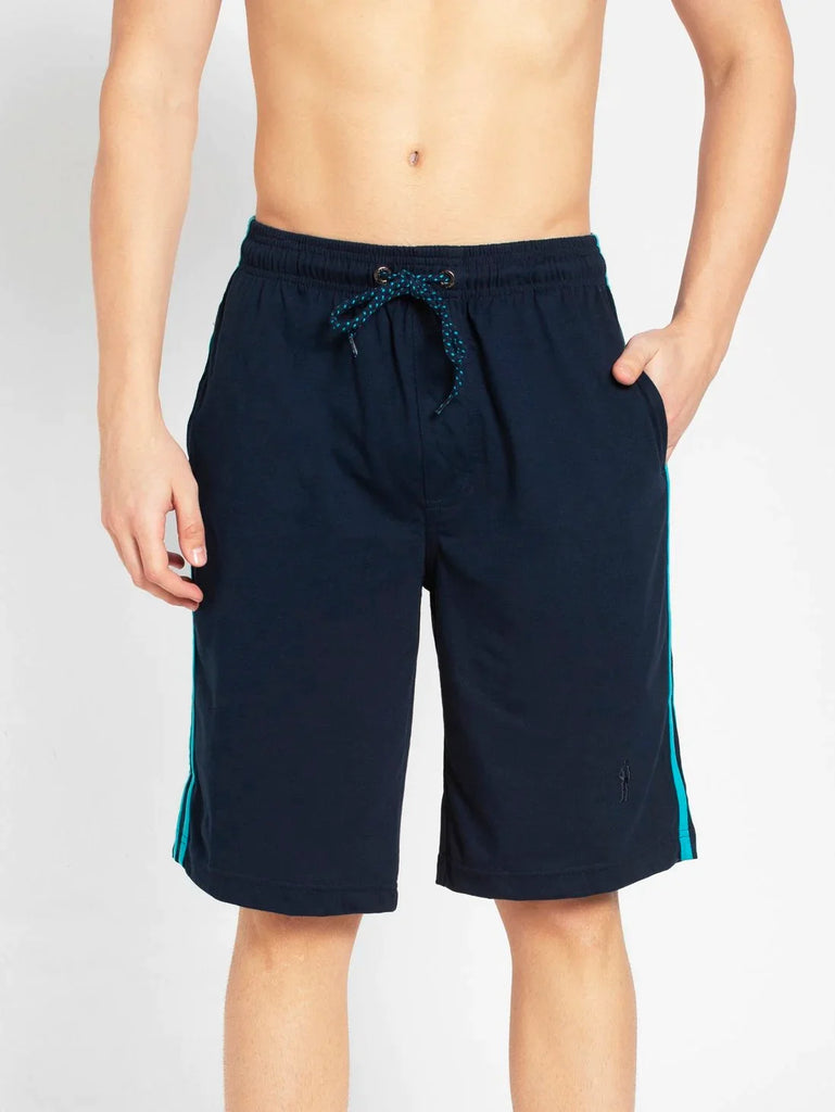 Navy & Scuba Blue JOCKEY Men's Regular Fit Solid Shorts