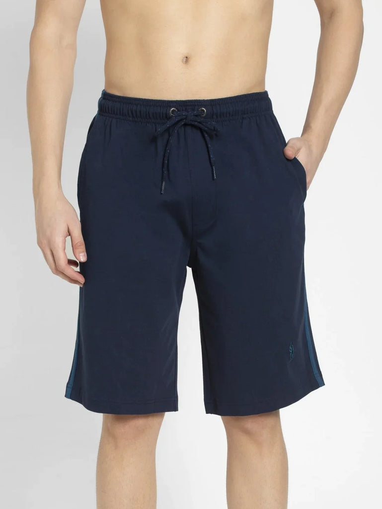 Navy & Seaport Teal JOCKEY Men's Regular Fit Solid Shorts