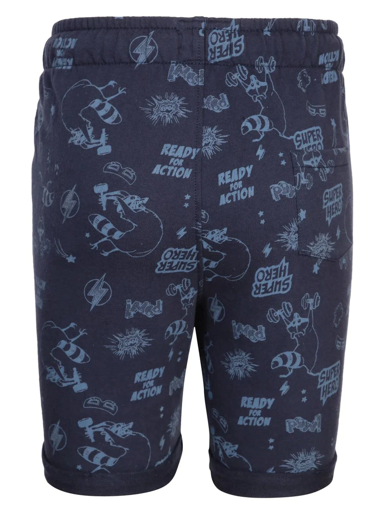 Navy JOCKEY Boy's Printed Shorts