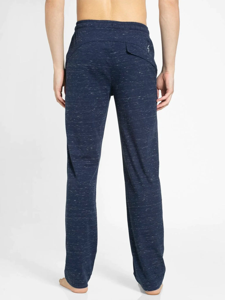 Navy Snow Melange Slim Fit Jockey men's Trackpants 