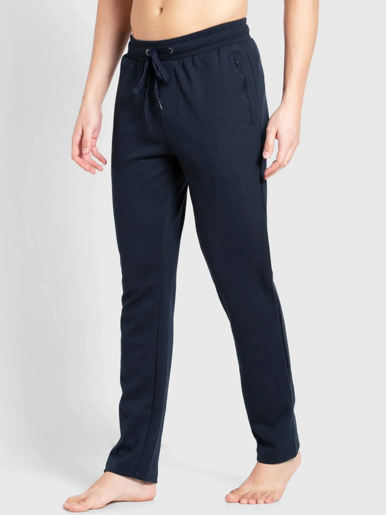 Navy Slim Fit JOCKEY Men's Trackpants