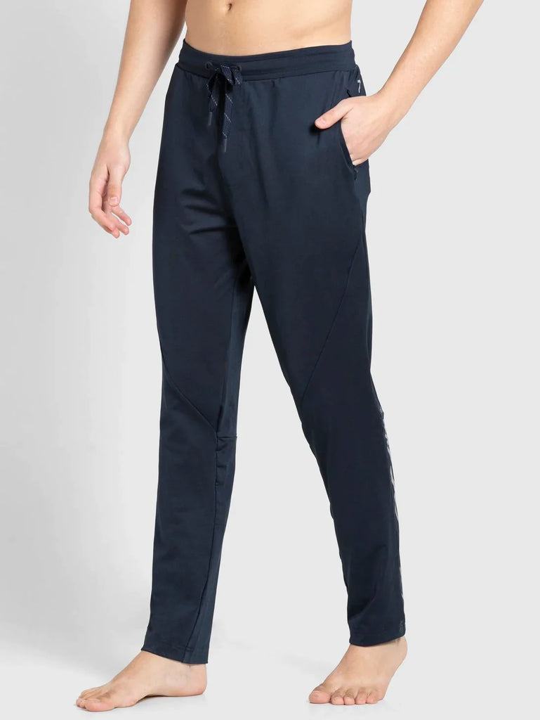 Navy Slim Fit JOCKEY Men's Trackpants