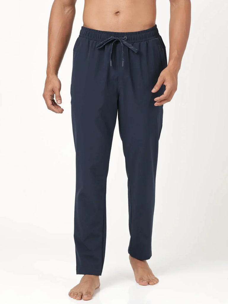 Navy Slim Fit JOCKEY Men's Trackpants 