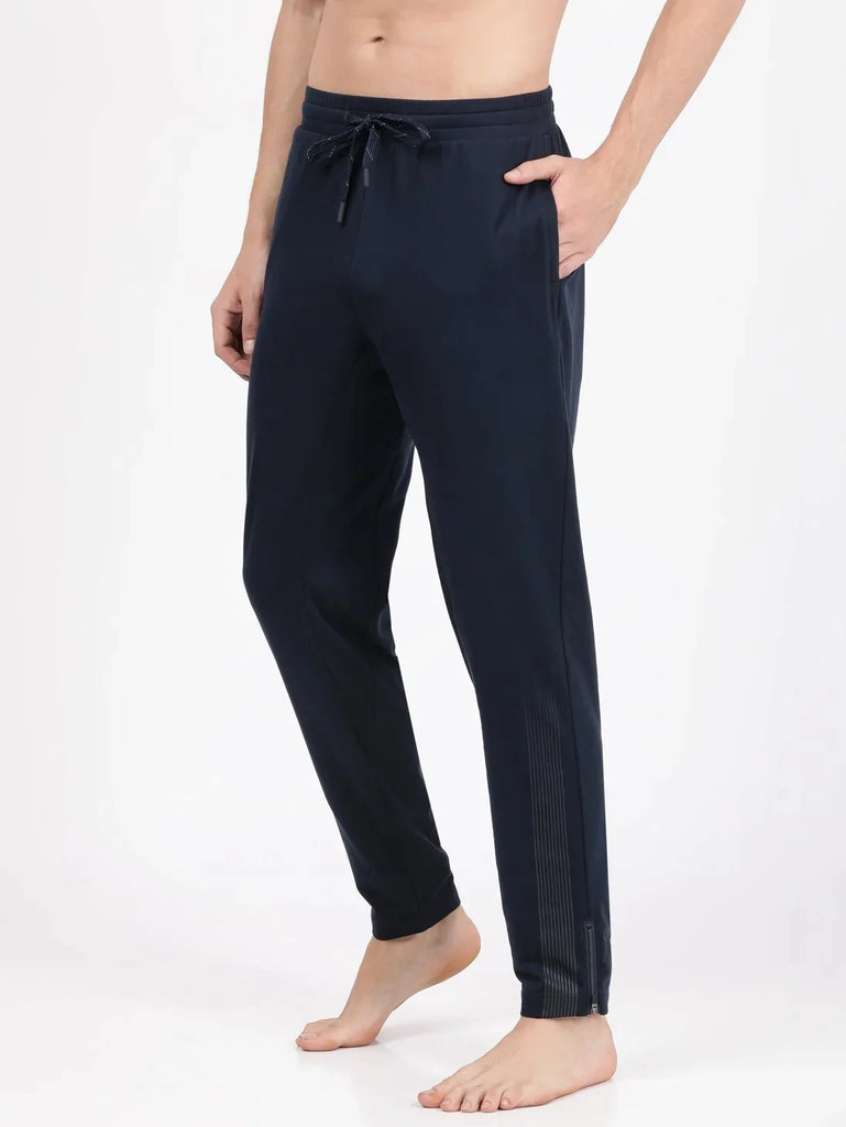 Navy Slim Fit JOCKEY Men's Trackpants 