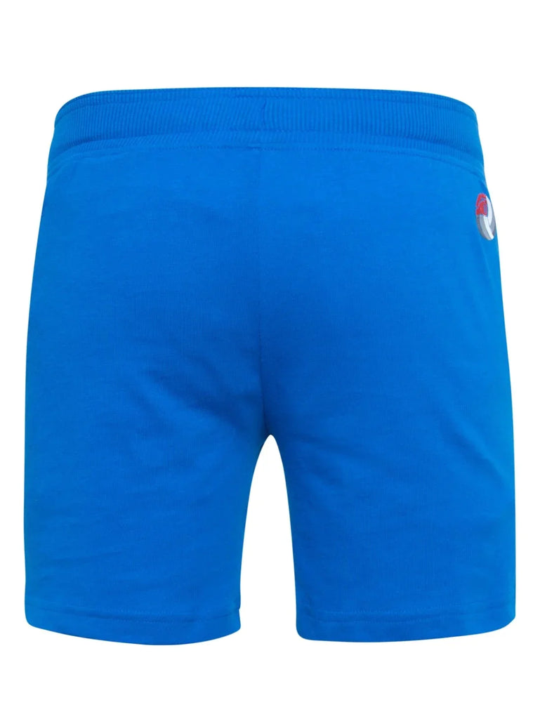 Neon Blue JOCKEY Boy's Super Combed Cotton Printed Shorts