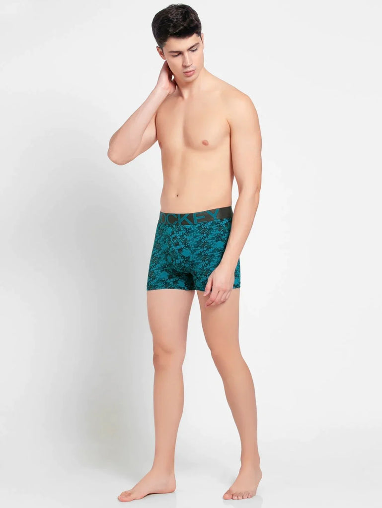 Ocean Depth Prints Jockey Elastane Stretch Printed Trunk Underwear For Men