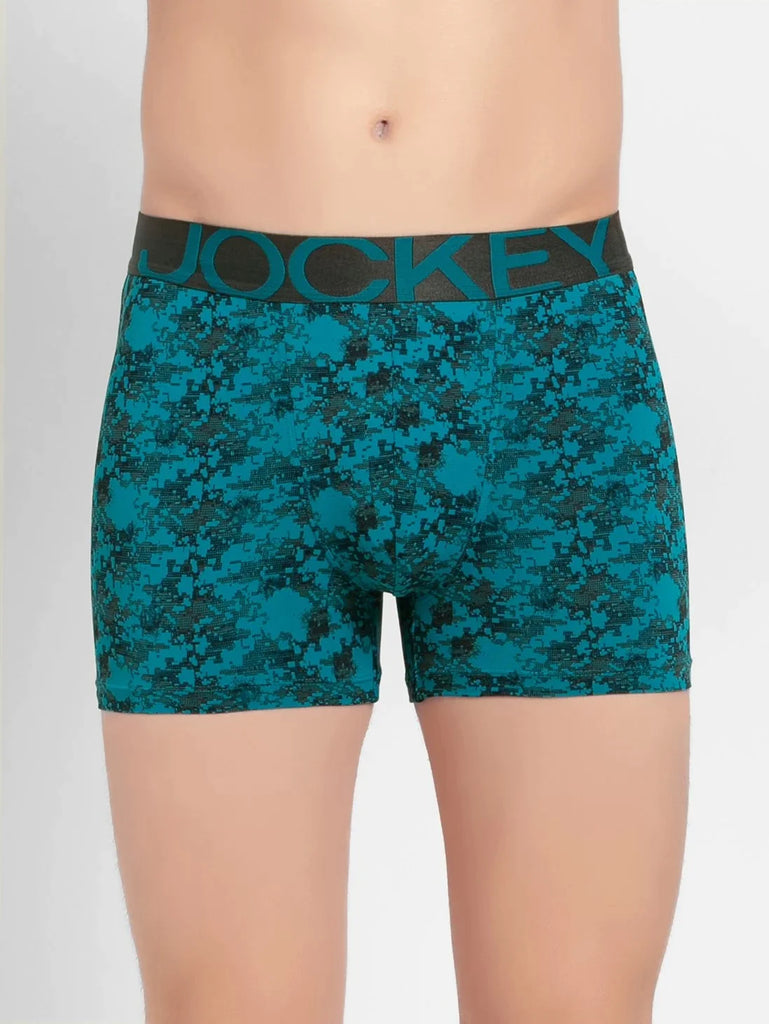 Ocean Depth Prints Jockey Elastane Stretch Printed Trunk Underwear For Men