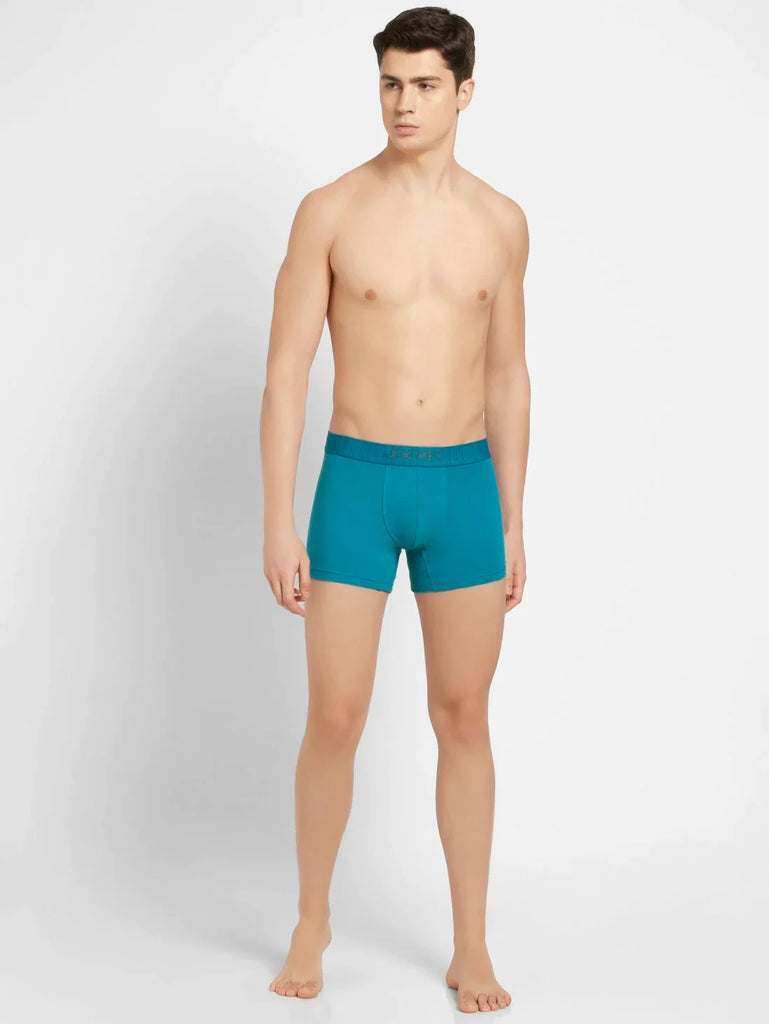 Ocean Depth Jockey Supima Cotton Elastane Stretch Solid Trunk Underwear For Men