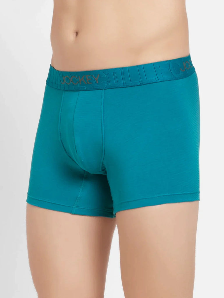 Ocean Depth Jockey Supima Cotton Elastane Stretch Solid Trunk Underwear For Men