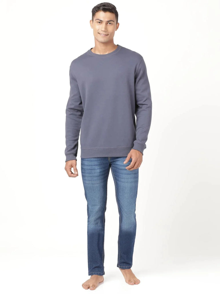 Odyssey grey JOCKEY Men's Super Combed Cotton Rich Pique Sweatshirt