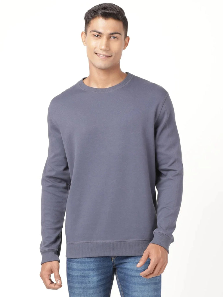 Odyssey grey JOCKEY Men's Super Combed Cotton Rich Pique Sweatshirt