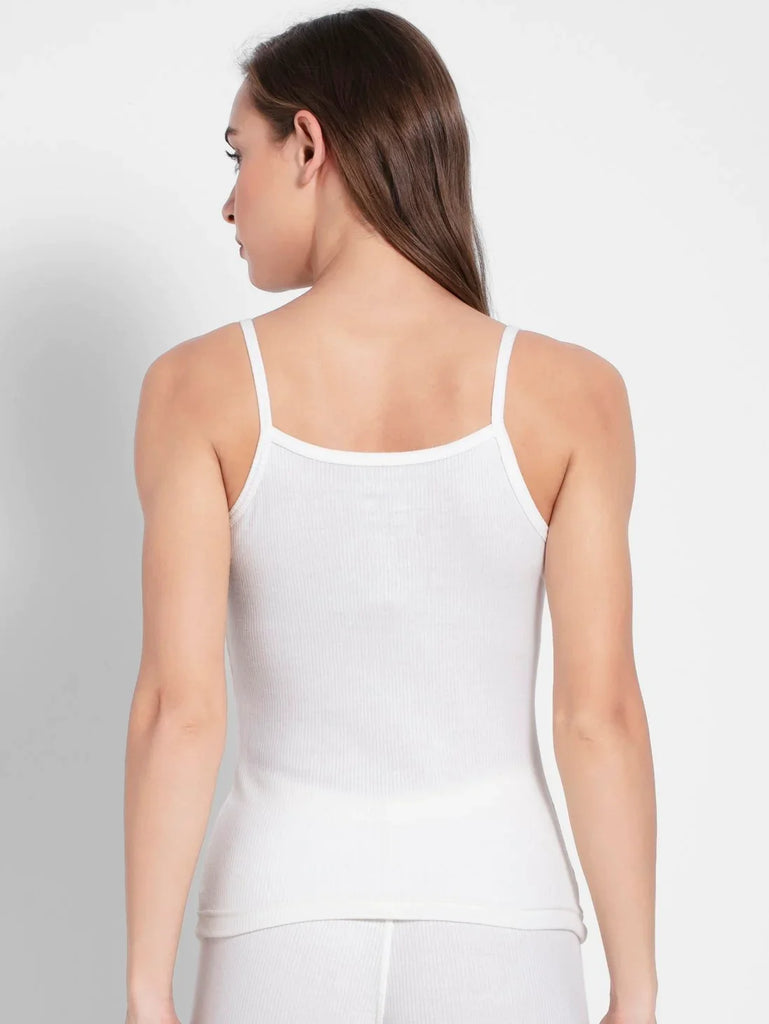 Off White JOCKEY Women's Super Combed Cotton Rich Thermal Camisole