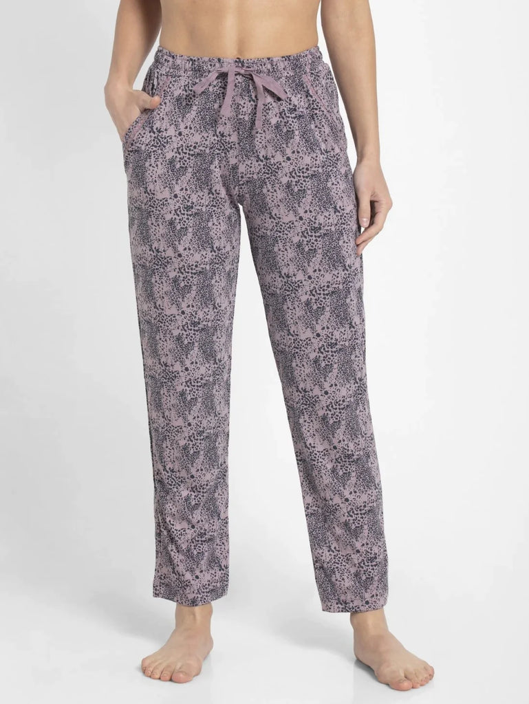 Old Rose Assorted Prints JOCKEY Women's Relaxed Fit Printed Pyjama.