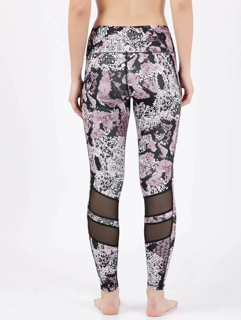 Old Rose Printed JOCKEY Women's Performance Leggings.