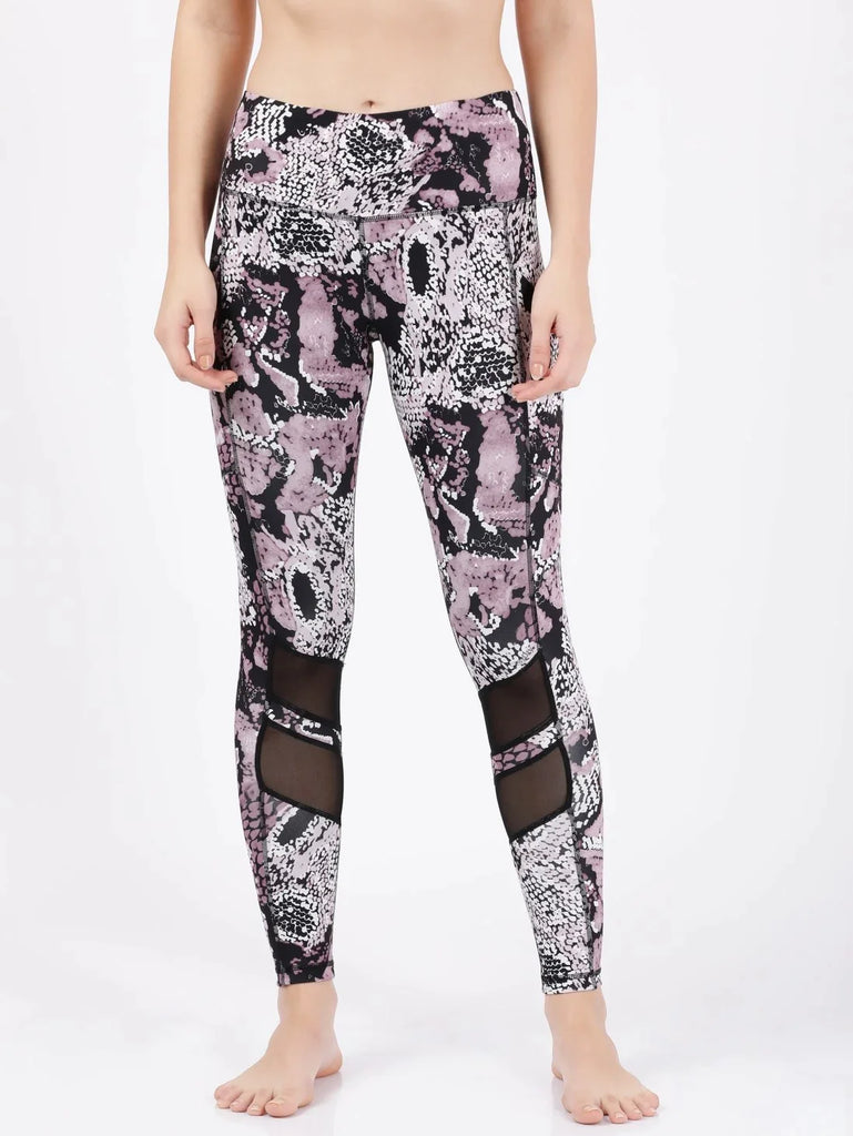 Old Rose Printed JOCKEY Women's Performance Leggings.