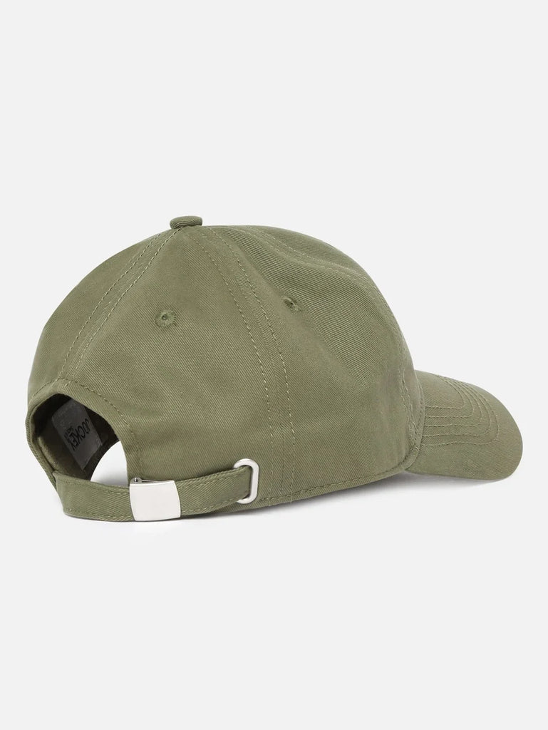 Olive Jockey Solid Cap with Adjustable Back Closure