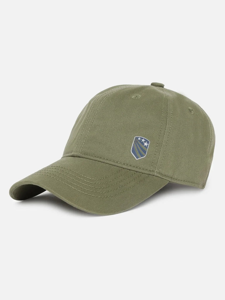 Olive Jockey Solid Cap with Adjustable Back Closure