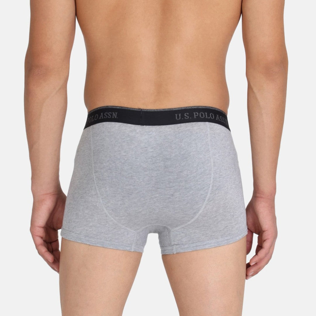 Grey Mel USPA Men Solid Trunk Underwear