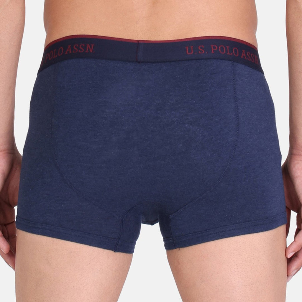 Navy Mel USPA Men Solid Trunk Underwear