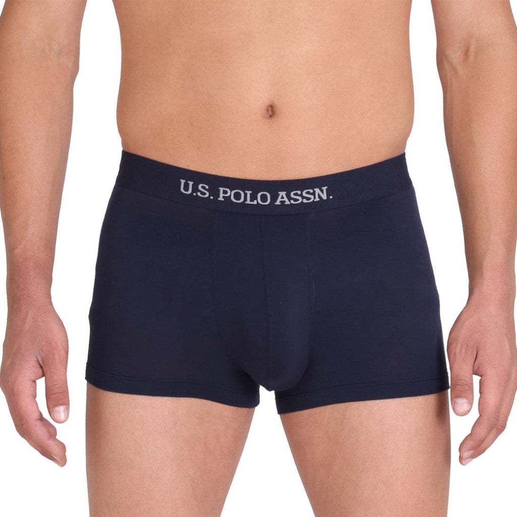 Navy USPA Men Solid Trunk Underwear