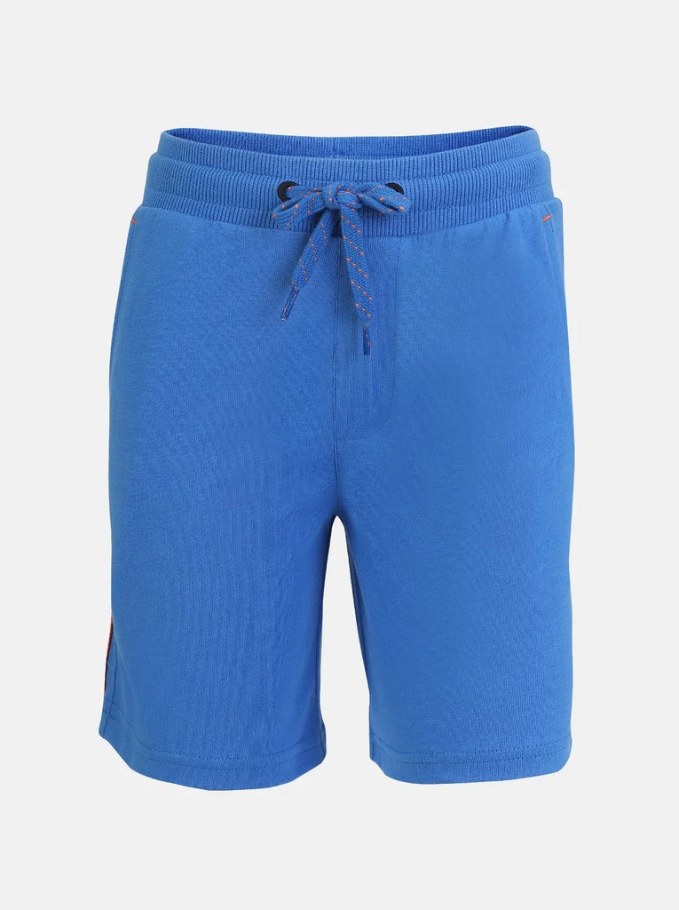 Palace Blue JOCKEY Boy's Super Combed Cotton Rich Solid Shorts